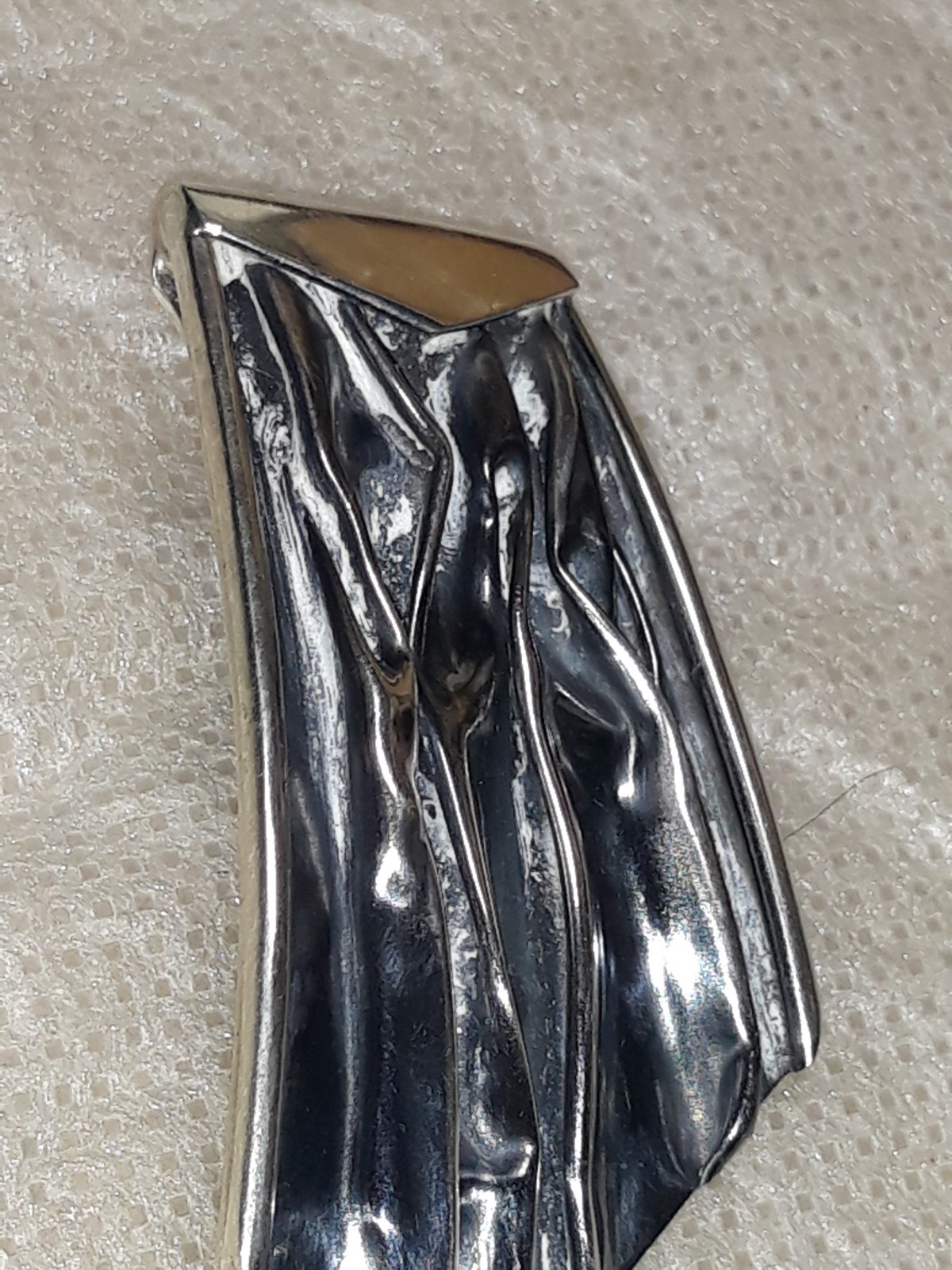 large sterling silver pendant statement piece han… - image 5