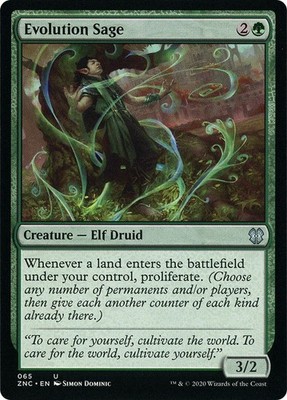 MTG Evolution Sage  - Zendikar Rising Commander #065