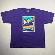 VTG Stand with Healthcare Workers Union Labor Shirt Purple Size Large Bayside