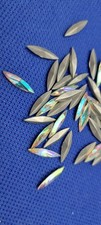 25 Pieces 4200/2 Swarovski MM 15, OX 4,0 Crystal Silver Aurore Boreale Austria