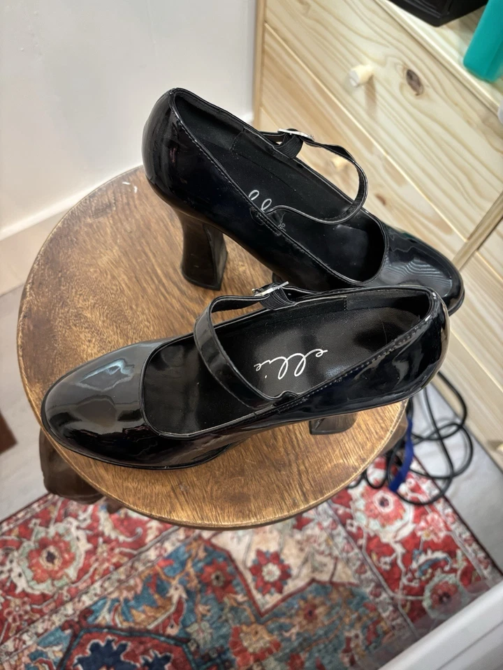 Ellie 557-Eden Platform Pump Patent Women’s size 10 Chunky Heel Goth Y2K Lolita - Image 4 of 4