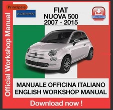 Manuale di riparazione  Officina Fiat Nuova 500 (2007-2015) Italiano Worshop