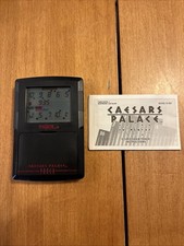 Caesars Palace Poker Game 1994 by Tiger - Handheld Electronic Works With Manual