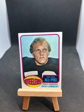 Jack Lambert 1976 Topps VINTAGE ROOKIE CARD RC #220 Steelers NFL HOFer VG ???. rookie card picture