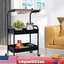 3 Tier Printer Cart Storage Shelf Office Home Rolling Computer Desk Laptop Table