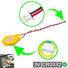 CR2032 RTC CMOS batteria pile a bottone con cavo spina per ASUS EeeBox PC B202