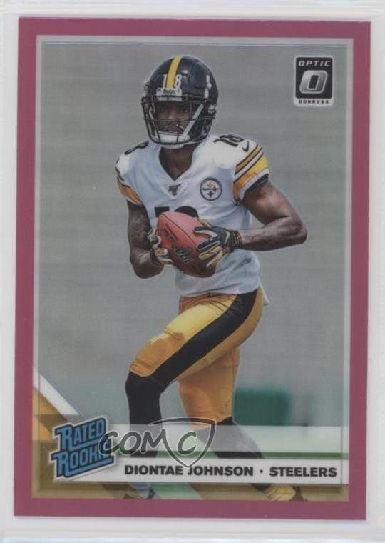 2019 Panini Donruss Optic Rated Rookie Pink Prizm Diontae Johnson #177 8e3