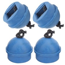 4pcs Cue Chalk Holder Pocket Rubber Billiard Pool Chalk Holders With Cord