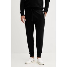 Hugo Boss Mens Black Drawstring Authentic Cotton Terry Tracksuit Pants