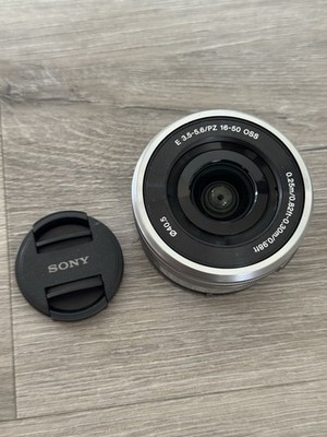 Sony E PZ 16-50mm OSS f/3.5-5.6 E E-Mount APS-C SELP1650 Auto Lens - Silver