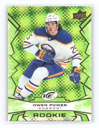 2022-23 Upper Deck Ice - Rookies Owen Power #122 Green (RC)