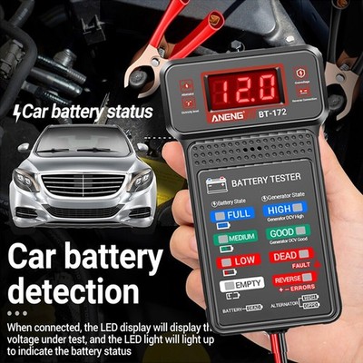 12V Car Battery Tester Digital Auto Battery Tester Alternator Charging Analyzer