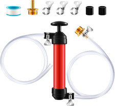 RV Antifreeze Siphon Hand Pump Kit PVC Hoses for Winterizing Camper Water System