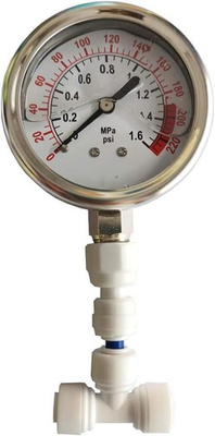#ad Water Pressure Test Gauge 0 1.6MPa RO System 1 4 $18.36