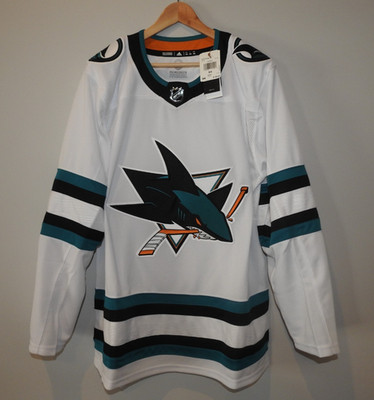 Adidas NHL San Jose Sharks Away Hockey Jersey New Mens Size 54