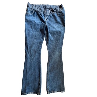 Old Navy Maternity Jeans Women 18 Blue Bootcut Demi Panel
