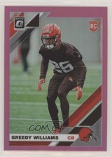 2019 Panini Donruss Optic Rookies Pink Prizm Greedy Williams #122 yj7