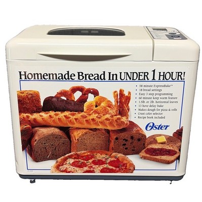  Vintage Oster Model 5834 Bread Maker 58-Minute Expressbake Tested Works Well