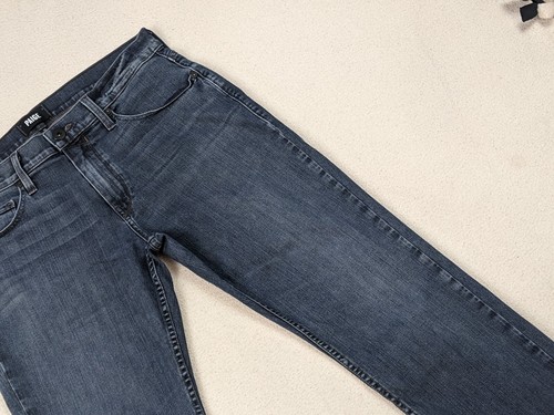 Jeans uomo Paige Federal gamba dritta elasticizzato lavaggio scuro sbiancato taglia 33x28,5 - Foto 6 di 16