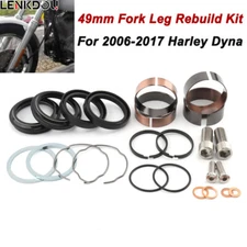 For Harley 49mm Front End Fork Leg Rebuild Seals Kit Dyna Street Bob FXD Fat Bob