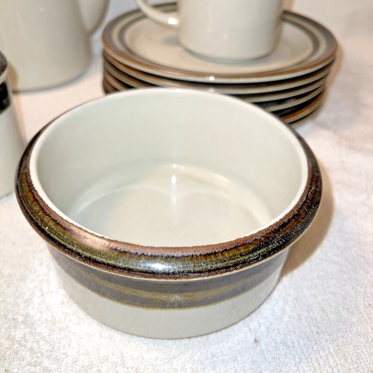 ARABIA karelia ３枚セット 11) pcs vintage ARABIA Karelia dinnerware by Anja Jaatinen