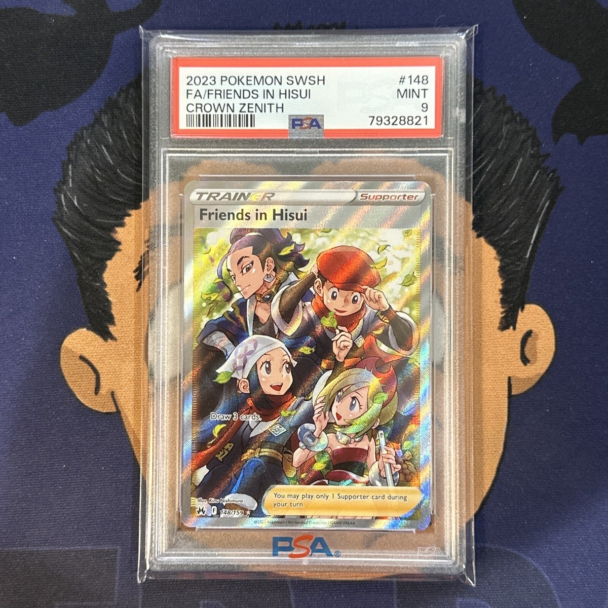 PSA 9 MINT 2023 Pokemon Crown Zenith FRIENDS IN HISUI #148 Full