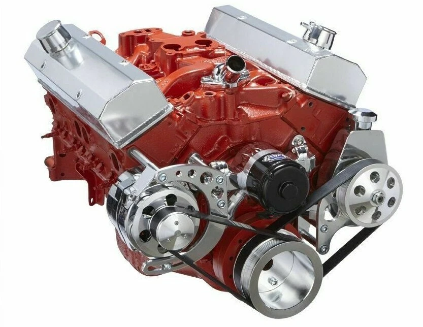 SBC Serpentine Kit Electric Water Pump 283 302 305 327 350 400 Small Block Chevy - Image 2 of 4