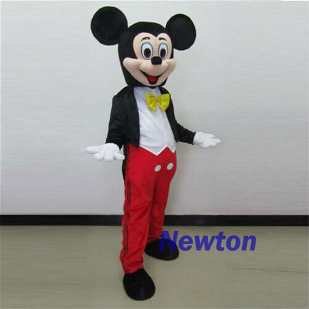 MICKEY MOUSE AND MINNIE MOUSE Mascot Costume Suit Party Fancy Dress ...