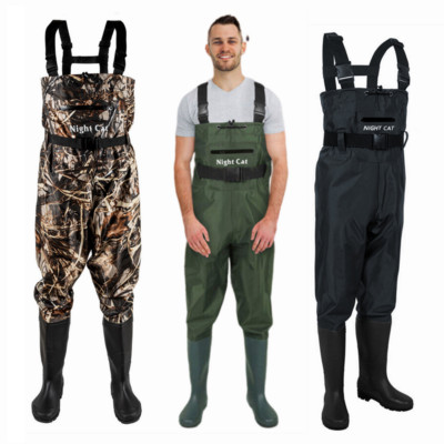 Fly Fishing Chest Waders Breathable Waterproof Skidproof Boots Wader Pants 2025