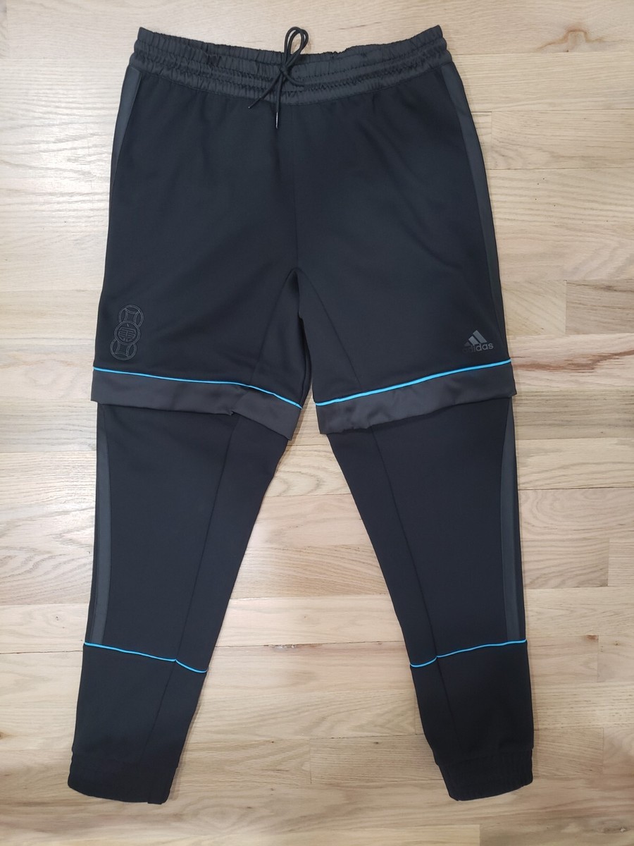 adidas Men's YOT Two-in-One Pants HB5475 Black Size L