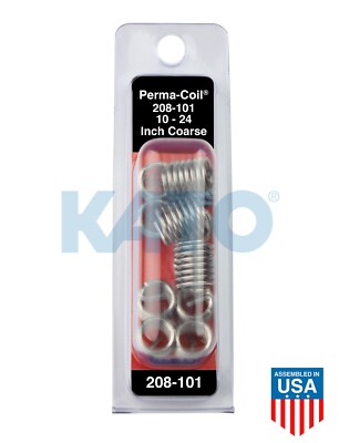 10-24 Thread Repair Pack 12 Inserts Perma-Coil 208-101 Fits Helicoil R1185-3