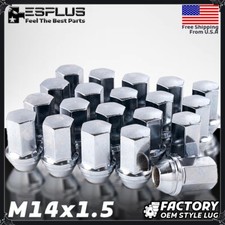 24x Chrome Chevy Oem Factory Lug Nuts M14x1.5 Silverado Tahoe Suburban Colorado