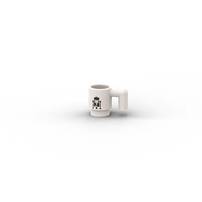 R2D2 Cup   Custom printed original LEGO  brick tile /CUP-012