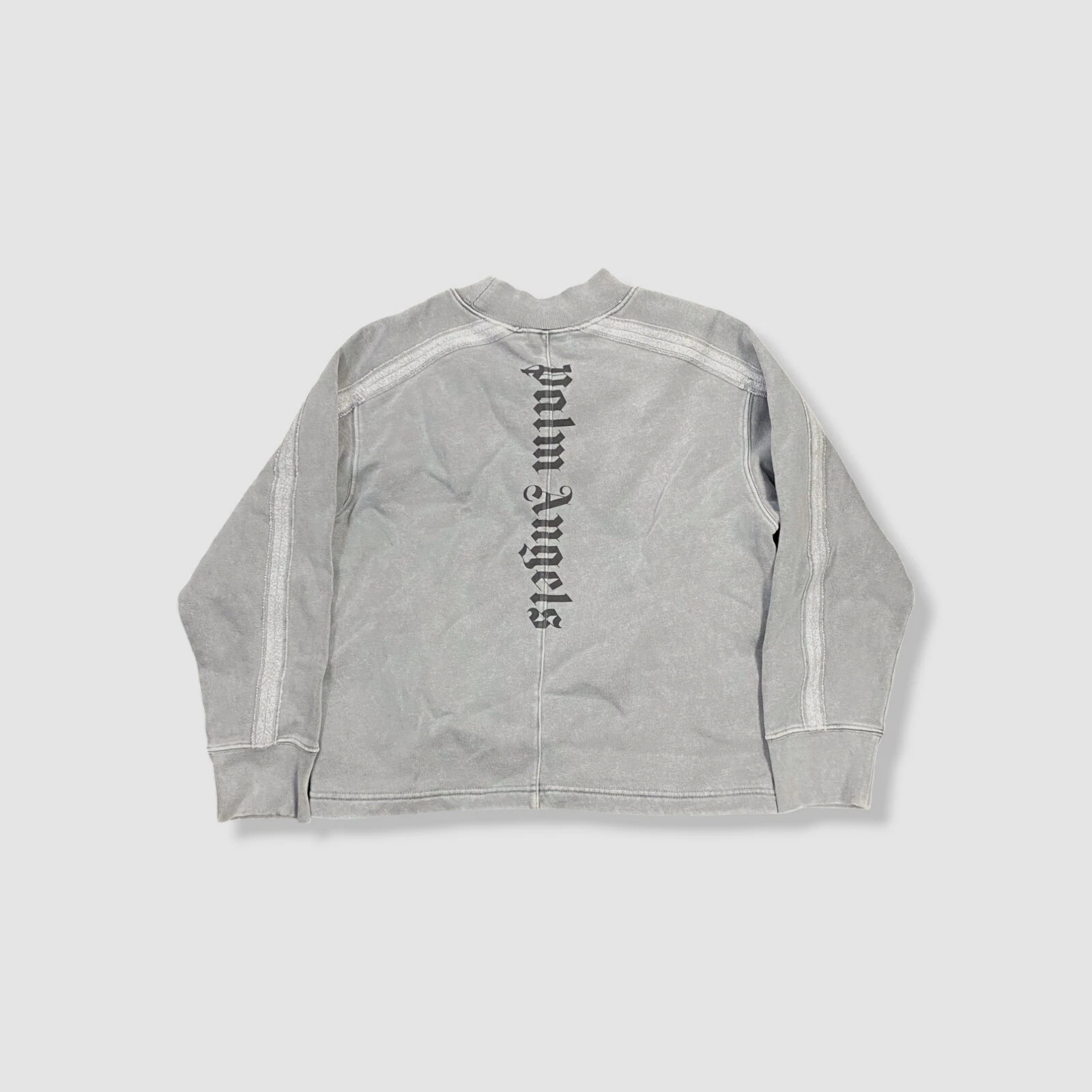 Felpa pullover manica lunga grigio Palm Angels bambino ragazzo taglia 10