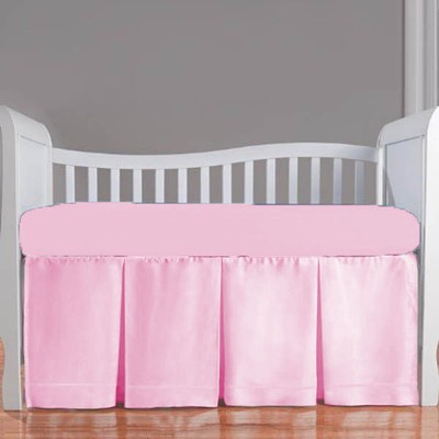 5pc Mini Crib Bedding Set Fitted Pillowcase Comforter Front 3 Pleat Skirt Bumper Ebay
