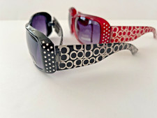 Womens Bling Rectangle With Rhinestones Wrap Fashion Sunglasses UV400 Protection