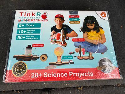 TinkR Motor Machines Tinker Lab @ Home 20+ Science Projects STEM Brain Toy