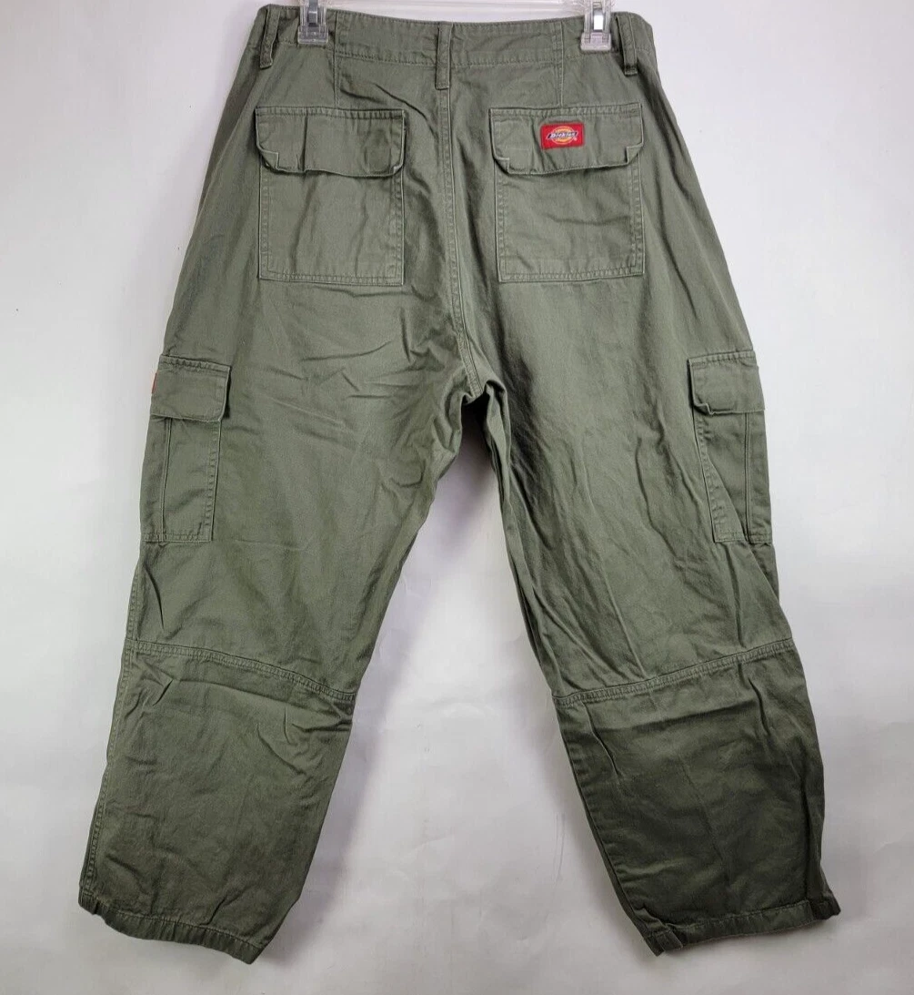 Dickies Girl - Cargo Pants Khaki Green - Womens Size 13/31 - 32