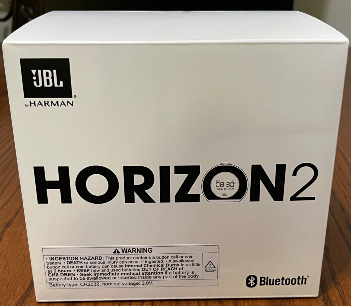 JBL Horizon 2 Black Bluetooth Clock FM Radio Speaker with Ambient