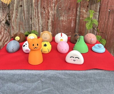Chinese Zodiac Set Colored Including Riceball And Big Orange Cat Figure Viet