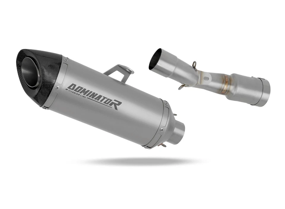 Silenciador de escape 390 Duke 2024 titanio HP8 Dominator Foto 2 de 4