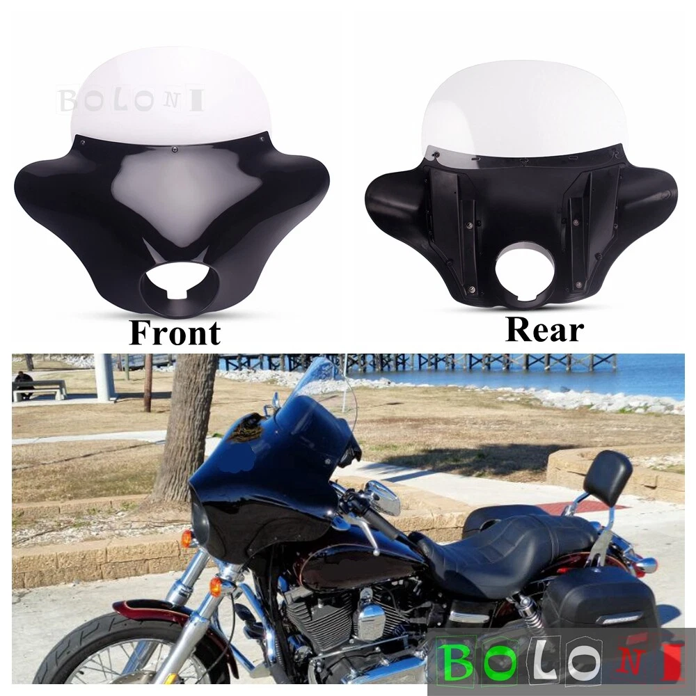 For Harley Dyna Street Bob Wide Glide Outer Batwing Fairing