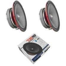 2 DS18 6.5" Marine Motorcycle Midrange Speakers 800W 2 Ohm IP66 Rated PRO-SM6.2