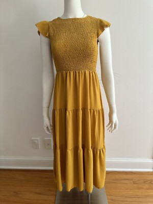 yellow mustard color dress Lady Black Tie - Khaleesi Dress - Mustard - Lace Dress With Fringe - Final Sale