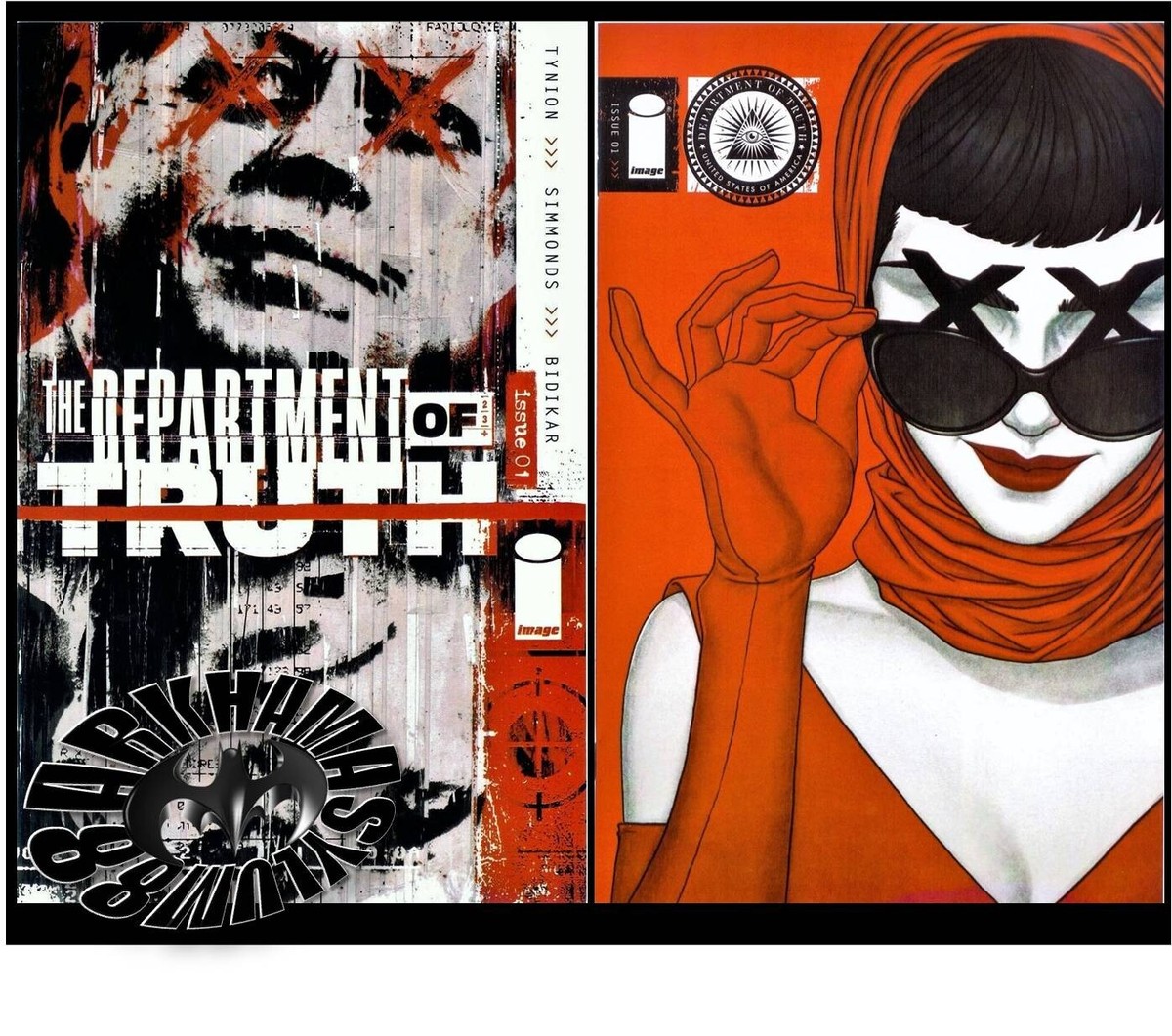 アメコミリーフ Department of Truth #1 9.6 サイン入り DEPARTMENT OF TRUTH #1(9/20)1:WOMAN IN RED DRESS(REG+VARIANT