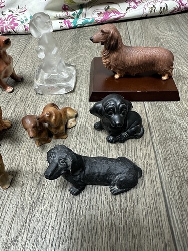 8 x Daschund Sausage Dog Figure Bundle - Crystal Creatures & More - 5 - 9.5cm - Picture 7 of 10