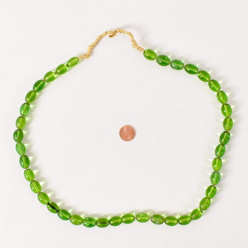Bohemian Green Translucent Trade Beads Czech - Picture 6 of 7