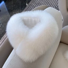 Women's Real Fox Fur Scarf Winter Collar Warm Scarves Wrap Stole W Magnet Button