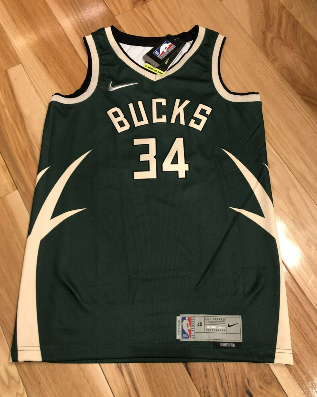 Giannis Antetokounmpo Milwaukee Bucks Nike Earned Edition Player T