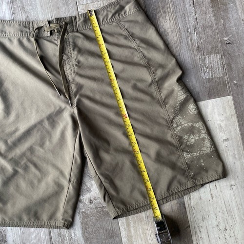 Vintage Nike ACG Swim Trunks Size Men's 36 Olive Green Polyester W/ Pockets - Picture 7 of 10